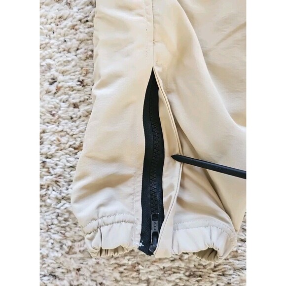 Sol et Al RAWS Track Pants Sand Nylon Lined Black Zipper UK Street Athleisure - Picture 13 of 16